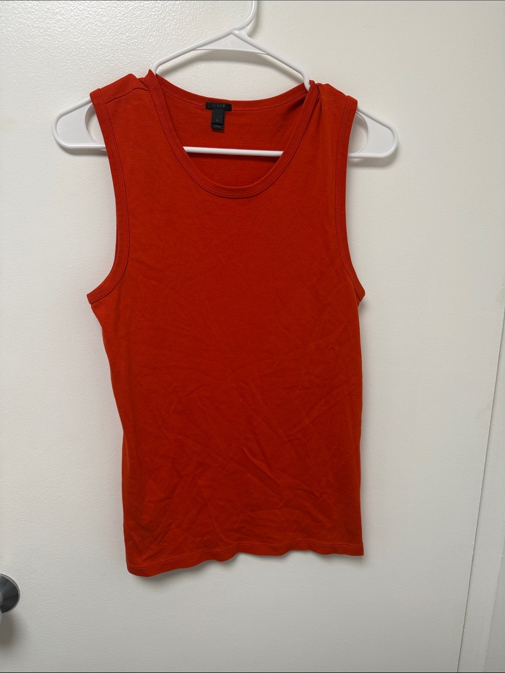 J. Crew Orange Scoop Neck Tank Top